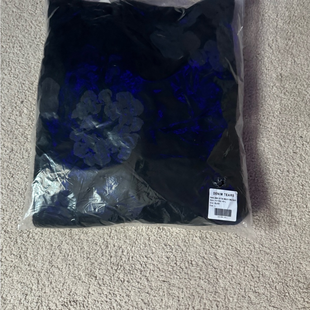 Denim Tears Black “Monochrome” hoodie